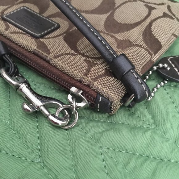 Coach Signature Wristlet - Picture 7 of 8